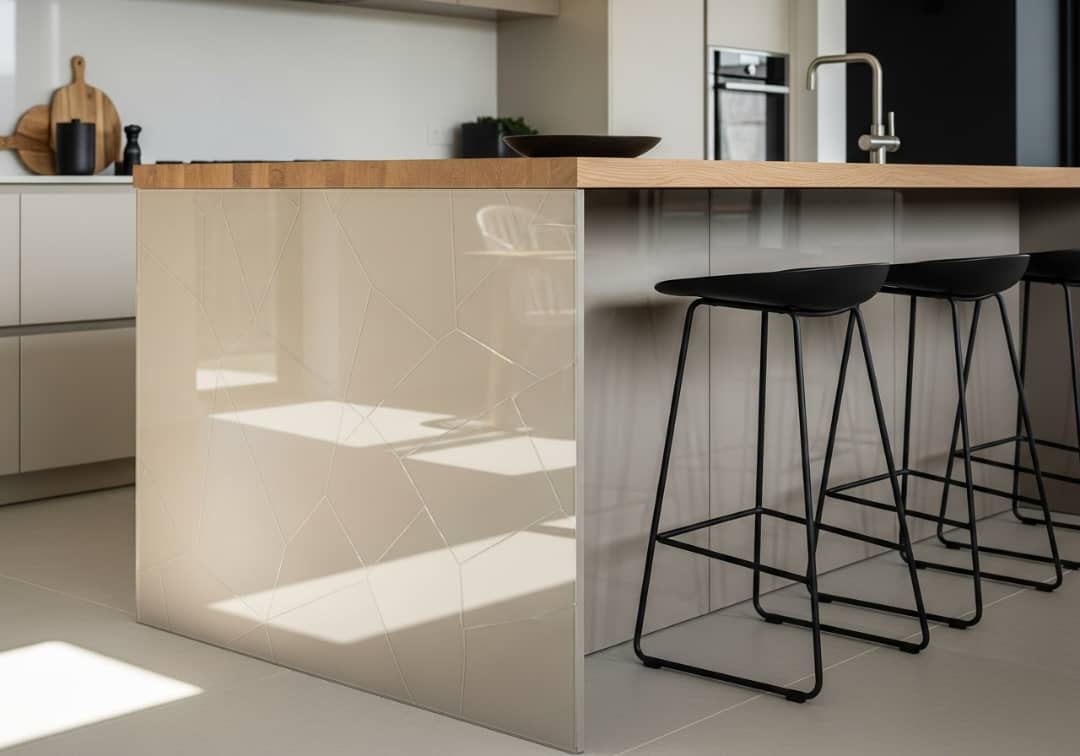 custom glass for the kitchen