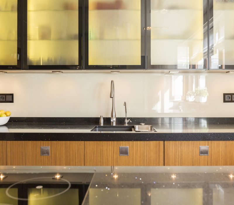 Etched Glass Backsplashes